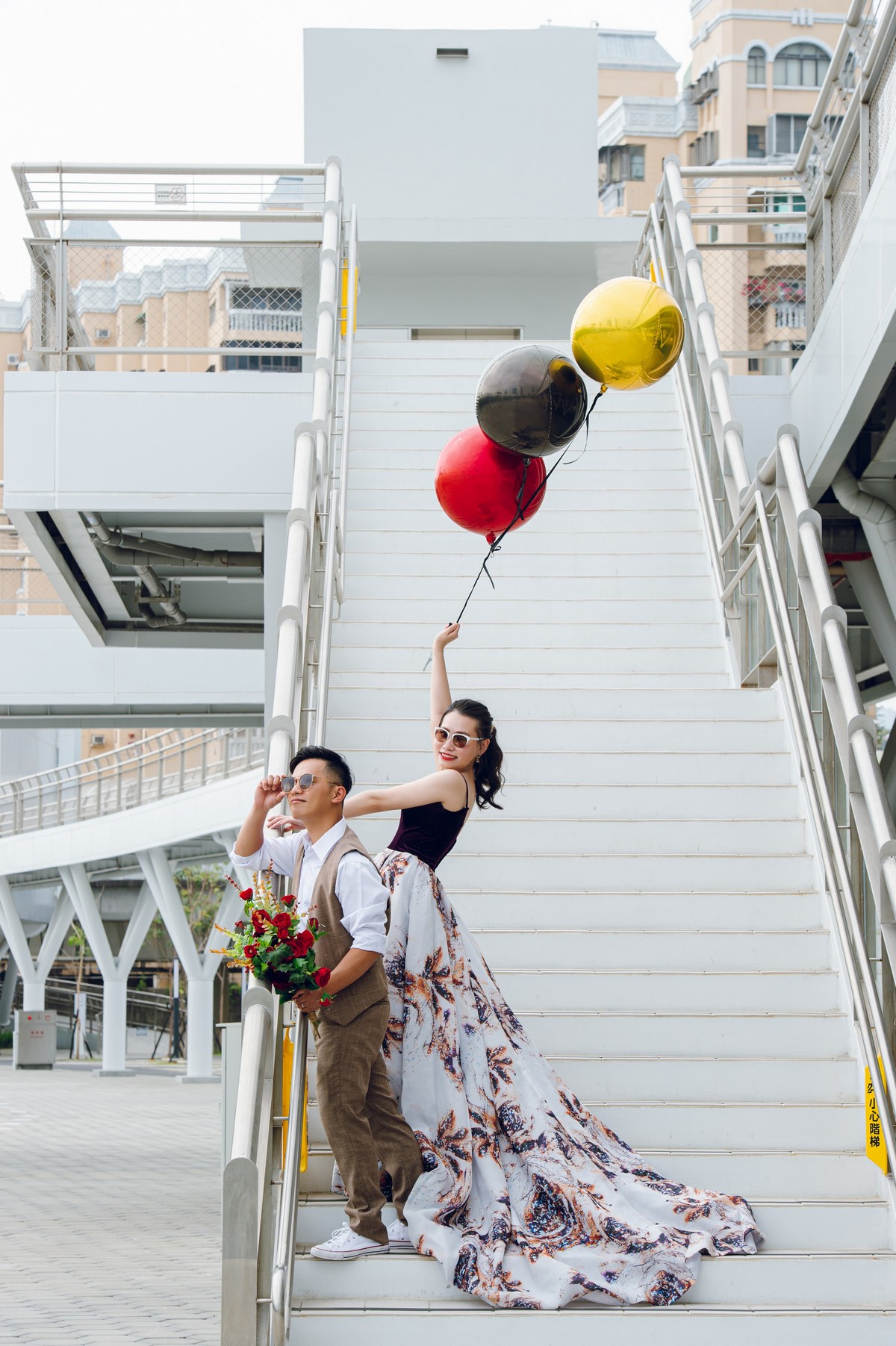 光榮碼頭港灣步道婚紗照